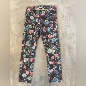 H&M girls floral jeans